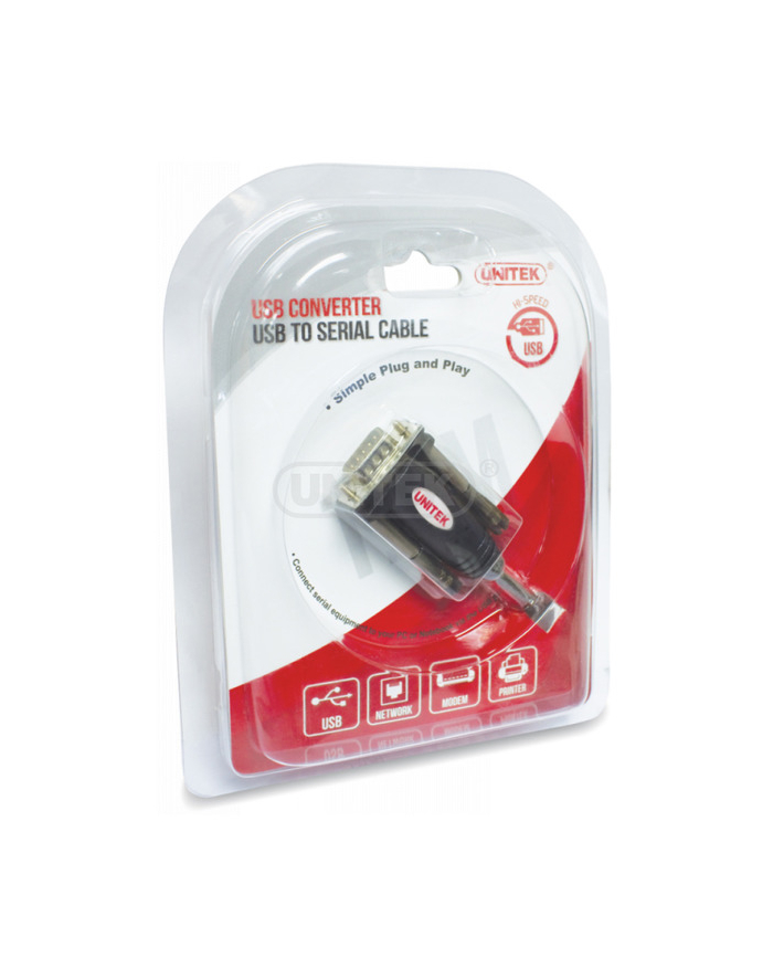 KONWERTER UNITEK USB - 1XRS-232 +ADAPTER DB9F/DB25M główny