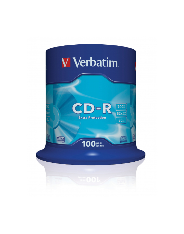 Verbatim CD-R [ cake box 100 | 700MB | 52x | DataLife ] główny