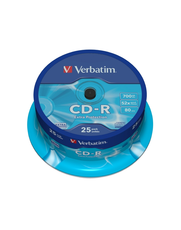 Verbatim CD-R [ cake box 25 | 700MB | 52x | DataLife ] główny