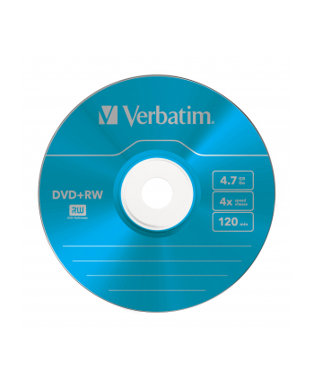 Verbatim DVD+RW [ slim jewel case 5 | 4.7GB | 4x | Colour ]