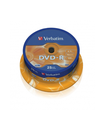 Verbatim DVD-R [ cake box 25 | 4.7GB | 16x | matte silver ]