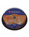 Verbatim DVD-R [ cake box 10 | 4.7GB | 16x | matte silver ] - nr 19