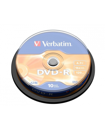 Verbatim DVD-R [ cake box 10 | 4.7GB | 16x | matte silver ]