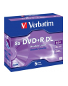Verbatim DVD+R DL [ jewel case 5 | 8.5GB | 8x | matte silver ] - nr 13