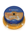Verbatim DVD-R [ cake box 25 | 4.7GB | 16x | matte silver ] - nr 17