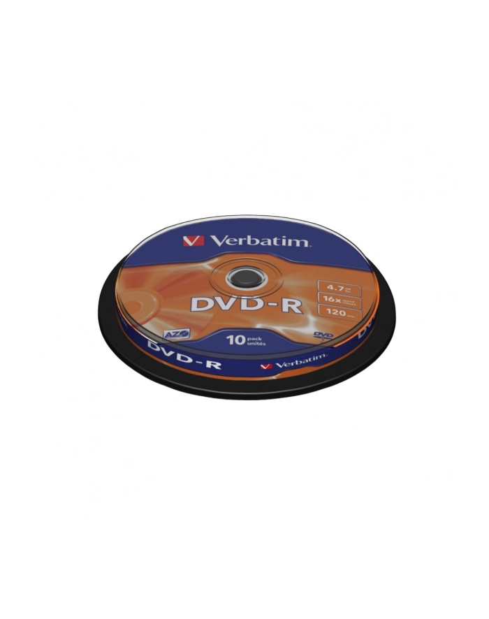 Verbatim DVD-R [ cake box 10 | 4.7GB | 16x | matte silver ] główny