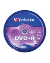 Verbatim DVD+R [ cake box 100 | 4.7GB | 16x | matte silver ] - nr 14