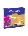 Verbatim DVD-R [ slim jewel case 5 | 4.7GB | 16x | Colour ] - nr 20
