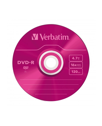 Verbatim DVD-R [ slim jewel case 5 | 4.7GB | 16x | Colour ]