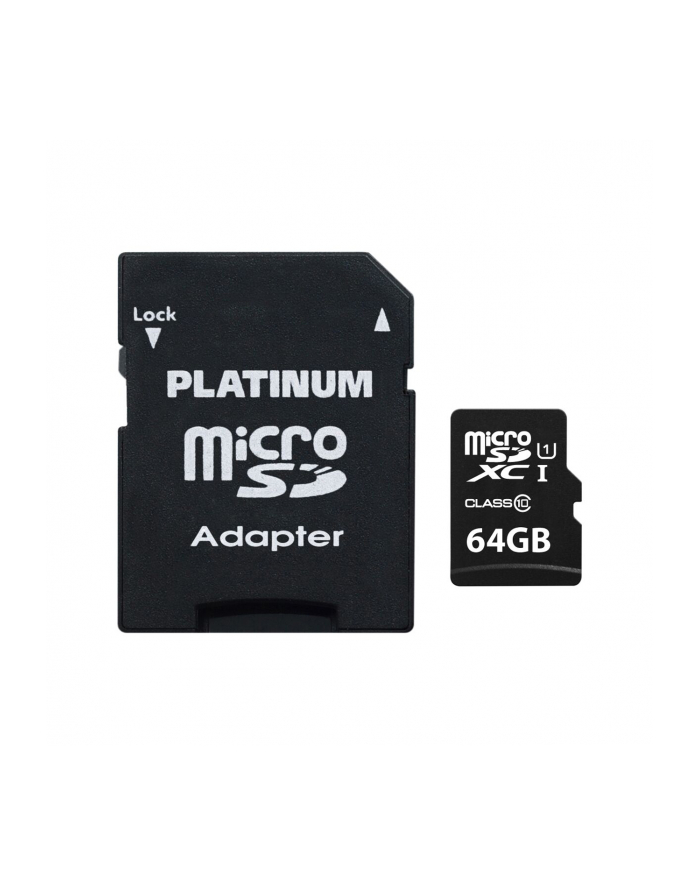 PLATINUM MICRO SD 64GB CLASS 10 + ADAPTER główny