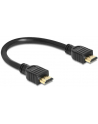 KABEL HDMI-HDMI HIGH SPEED ETH. 25CM DELOCK (V1.4 LAN TV) - nr 8