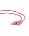 Patch cord ekranowany FTP kat.6e osłonka zalewana 3M różowy - nr 7