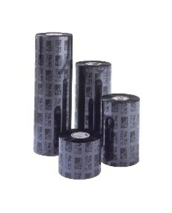 Taśma termotransferowa Zebra 57mm/74mb woskowa,kolor czarny,gilza0,5'' z nacięciami krótka (57mm)