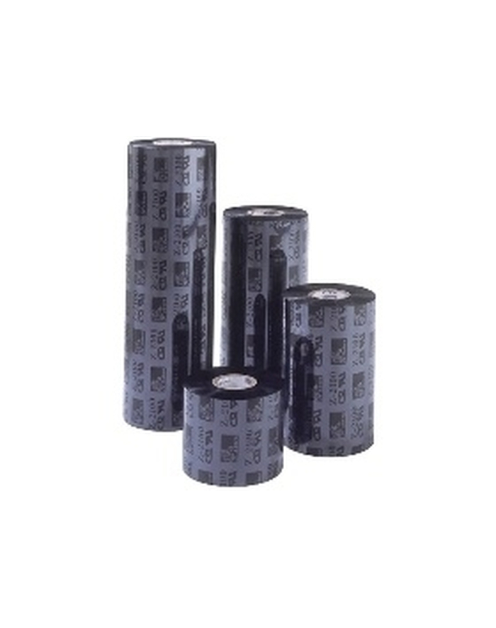 Taśma termotransferowa Zebra 57mm/74mb woskowa,kolor czarny,gilza0,5'' z nacięciami krótka (57mm) główny