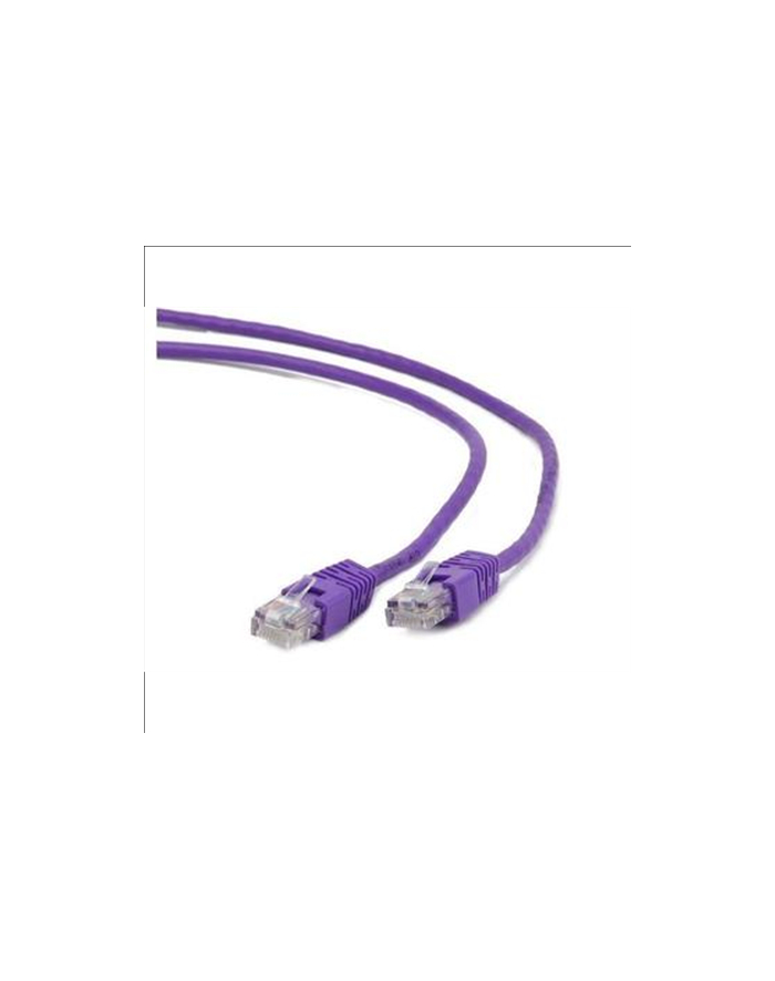 Patch cord kat.5e osłonka zalewana 0.25M fioletowy główny