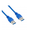 Kabel USB 3.0 AM-AM 1,0m niebieski - nr 1