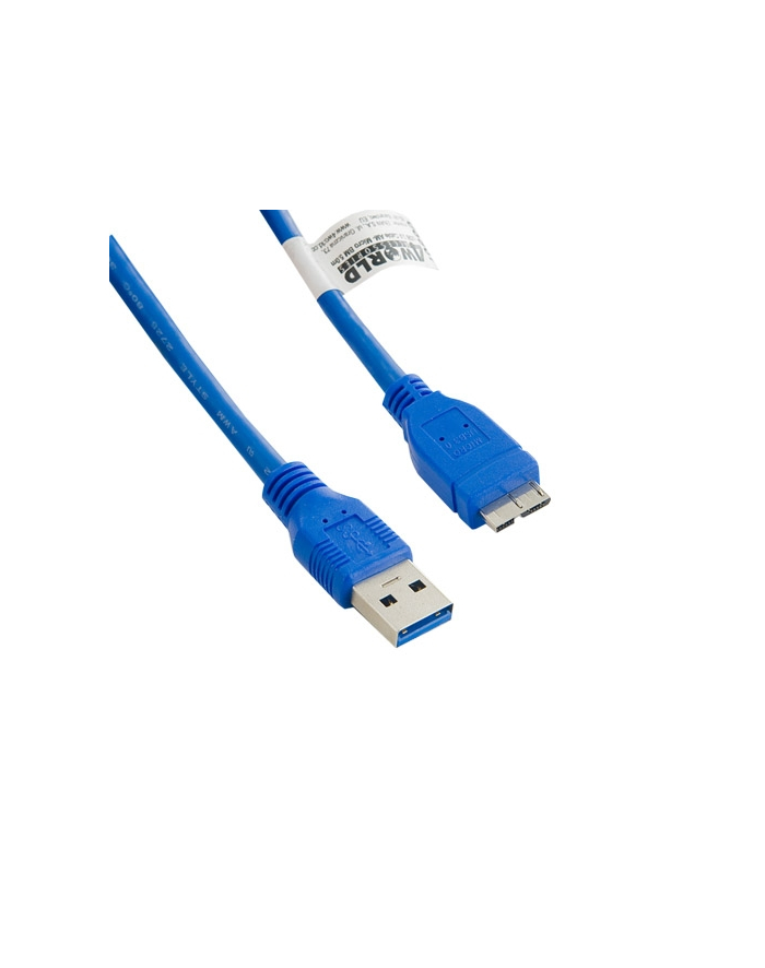 Kabel USB 3.0 AM- Micro BM 1.0m|niebieski główny