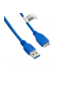 Kabel USB 3.0 AM- Micro BM 1.0m|niebieski - nr 2