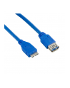Kabel USB 3.0 AF- Micro BM 5.0m|niebieski - nr 3