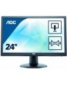 AOC MT LCD - WLED 24'' e2460Pda, 1920x1080, 250cd/m, 20M:1, 5ms, repro, D-Sub, DVI-D, pivot - nr 95