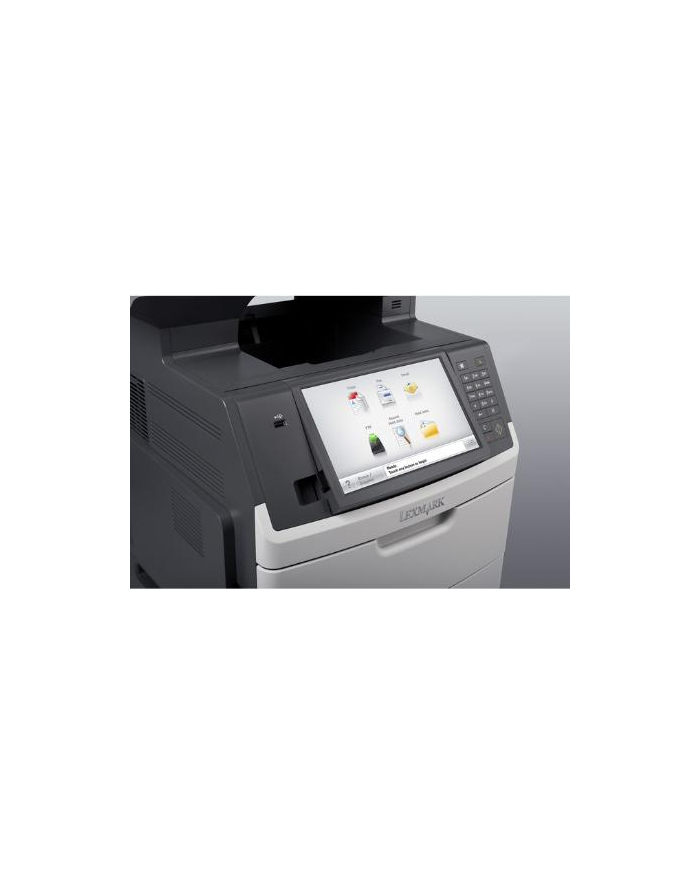 Lexmark MX711dhe Multifunction Mono Laser Printer/ Print, copy, scan, fax/ 1200 x 1200 dpi/ 70 ppm/ 800 MHz/ 1024 MB/ 650-Sheet Input/ Integrated Duplex/ 10,2'' Touch Screen/Ethernet 10/100/100/ USB 2.0/ White główny