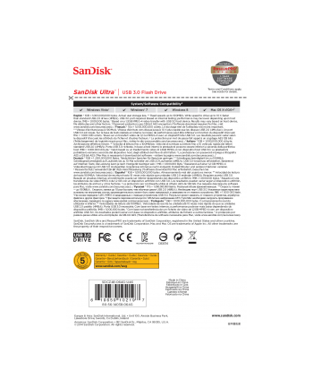 PENDRIVE SanDisk Cruzer ULTRA 64 GB 3.0 Secure Access