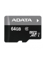 Adata microSDXC Premier 64GB UHS-1/class10 + adapter - nr 1