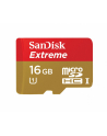 SanDisk Extreme microSDHC 16GB UHS-I class 10 80 MB/s - nr 1