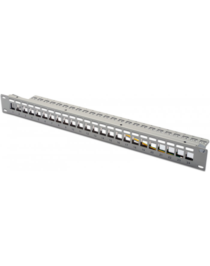 Digitus Patch panel 19'''' 24 porty Keystone, bez modułów, półka główny