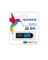 Adata DashDrive UV128 64GB USB3.0 czarno - niebieski 90MB / 40MB - nr 17