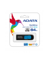 Adata DashDrive UV128 64GB USB3.0 czarno - niebieski 90MB / 40MB - nr 28