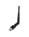 Digitus Mini karta sieciowa WiFi 300N USB 2.0, odkręcana antena 3dBi     2T/2R WPS Realtek - nr 13