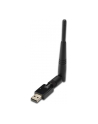 Digitus Mini karta sieciowa WiFi 300N USB 2.0, odkręcana antena 3dBi     2T/2R WPS Realtek - nr 17