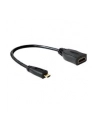 Delock Adapter Micro HDMI-D(M)->HDMI-A(F) 23cm - nr 12