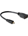 Delock Adapter Micro HDMI-D(M)->HDMI-A(F) 23cm - nr 22