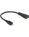 Delock Adapter Micro HDMI-D(M)->HDMI-A(F) 23cm - nr 26