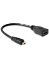 Delock Adapter Micro HDMI-D(M)->HDMI-A(F) 23cm - nr 9