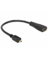 Delock Adapter Micro HDMI-D(M)->HDMI-A(F) 23cm - nr 10