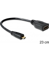 Delock Adapter Micro HDMI-D(M)->HDMI-A(F) 23cm - nr 13