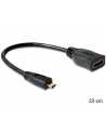 Delock Adapter Micro HDMI-D(M)->HDMI-A(F) 23cm - nr 15