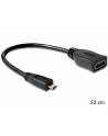 Delock Adapter Micro HDMI-D(M)->HDMI-A(F) 23cm - nr 4