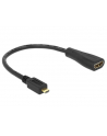 Delock Adapter Micro HDMI-D(M)->HDMI-A(F) 23cm - nr 5