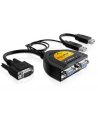 Delock adapter VGA(15M) -> VGA(15F) x2 + zasilanie z USB + USB(AF) - nr 13
