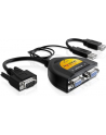 Delock adapter VGA(15M) -> VGA(15F) x2 + zasilanie z USB + USB(AF) - nr 16
