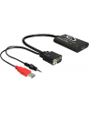 Delock adapter HDMI(F)->VGA(M) + Audio Jack 3,5mm + Power USB - nr 13