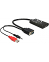 Delock adapter HDMI(F)->VGA(M) + Audio Jack 3,5mm + Power USB - nr 15