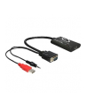 Delock adapter HDMI(F)->VGA(M) + Audio Jack 3,5mm + Power USB - nr 9