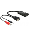 Delock adapter VGA(M) + Audio Jack 3,5mm + Power USB -> HDMI(F) - nr 16