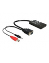 Delock adapter VGA(M) + Audio Jack 3,5mm + Power USB -> HDMI(F) - nr 29