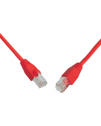 Solarix patchcord kat. 5e UTP PVC, osłonka nasuwana, 3m czerwony